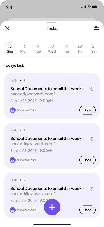 Tasks
